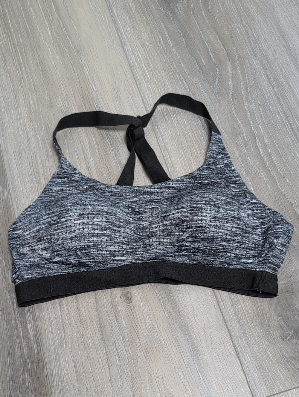 Victoria's Secret Black & Gray Heather Sports Bralette